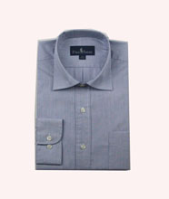 POLO专柜正品 商务休闲/长袖/经典细蓝格子衬衫